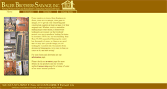 Desktop Screenshot of bauerbrotherssalvage.com