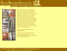 Tablet Screenshot of bauerbrotherssalvage.com